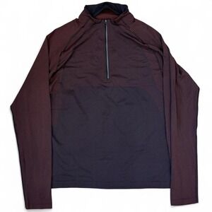 Lululemon Live In Practice Lightweight Red Full Zip Sweatshirt Men's Size Large